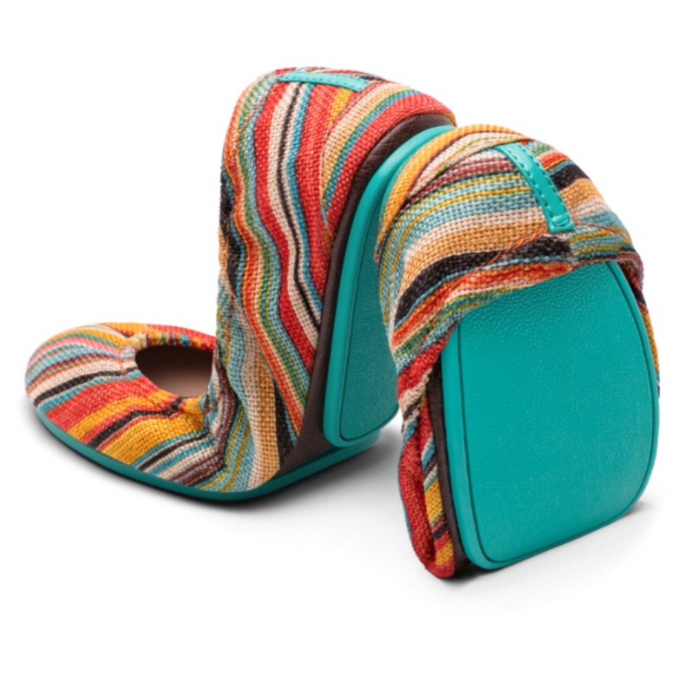 Tieks Sunset Stripe Woven Ballet Flats
